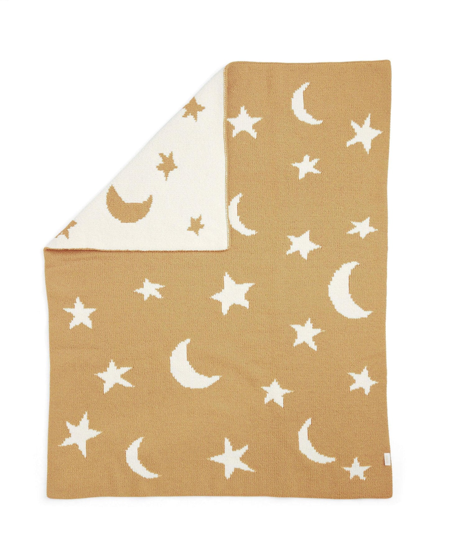 Chenille Blanket - Mustard Moon/Star