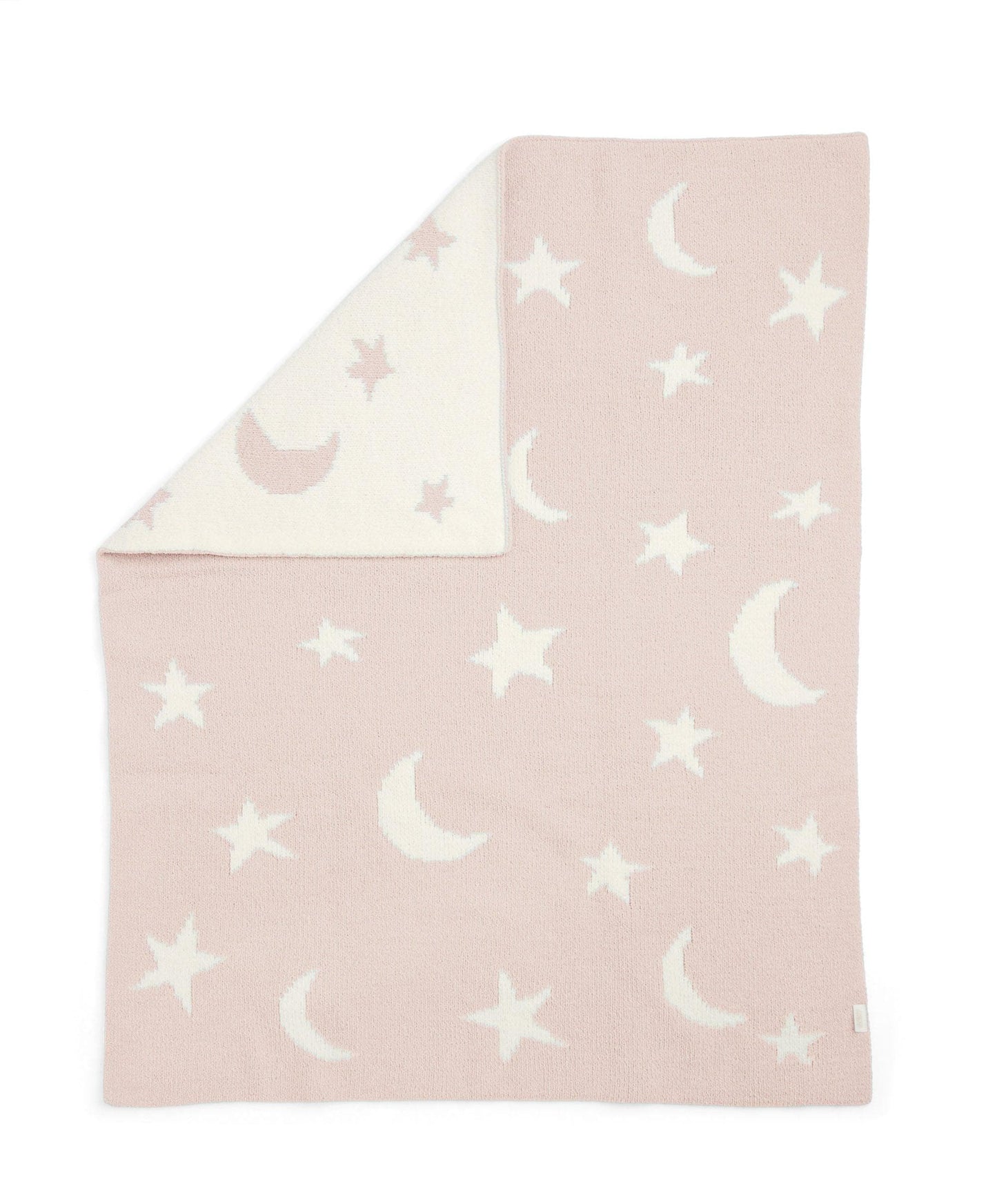 Chenille Blanket - Pink Moon/Star