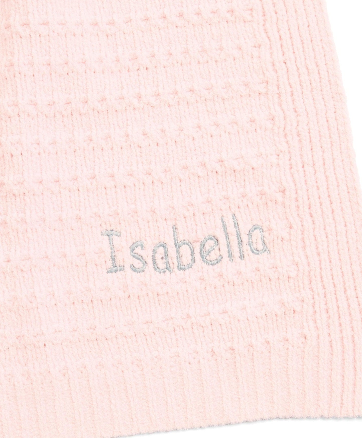 Chenille Blanket - Pink Stripe
