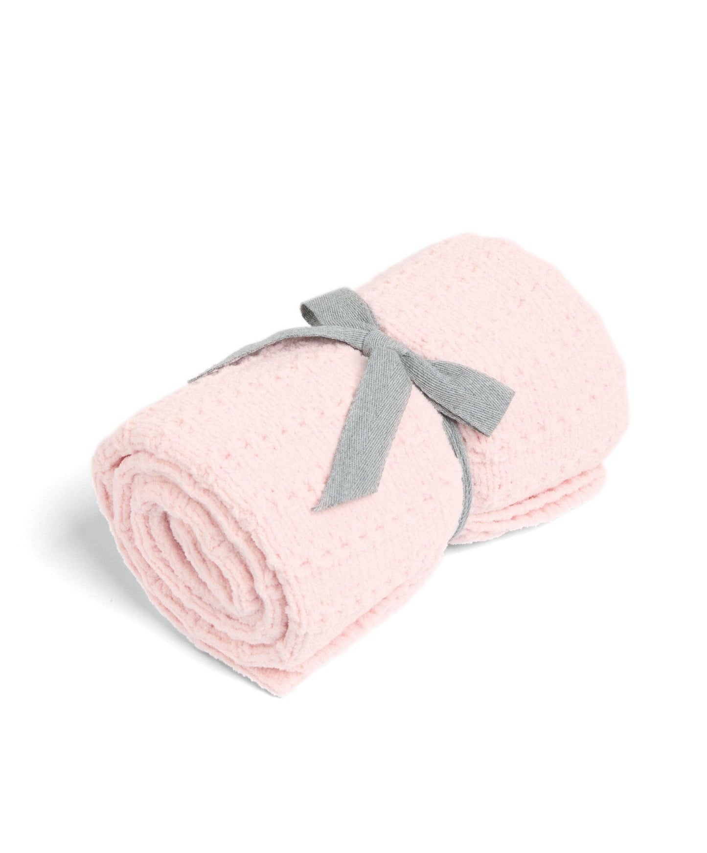 Chenille Blanket - Pink Stripe