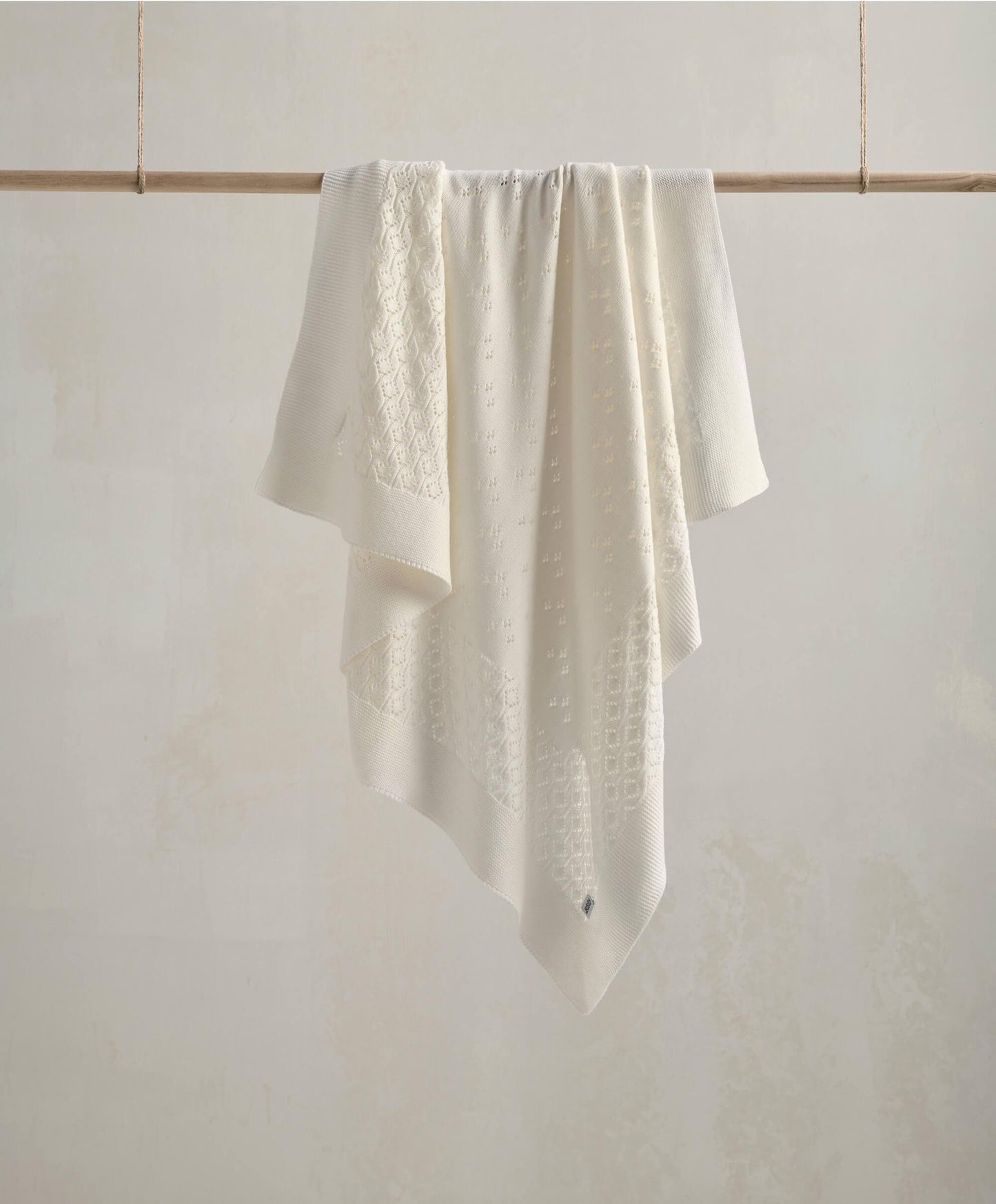 Knitted Blanket - Pointelle