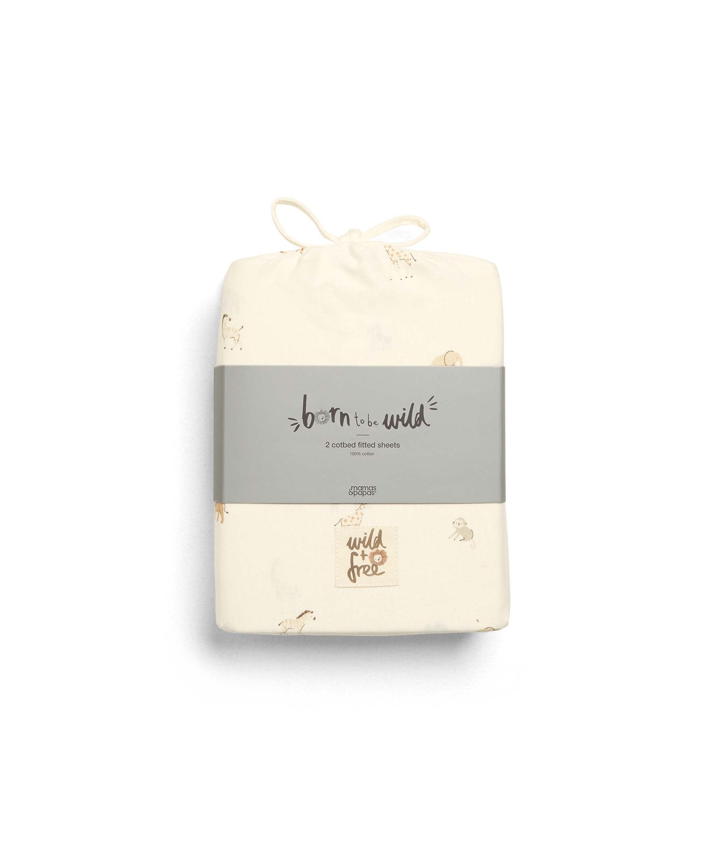 Cotbed Fitted Sheets (Pack of 2) - Born To Be Wild