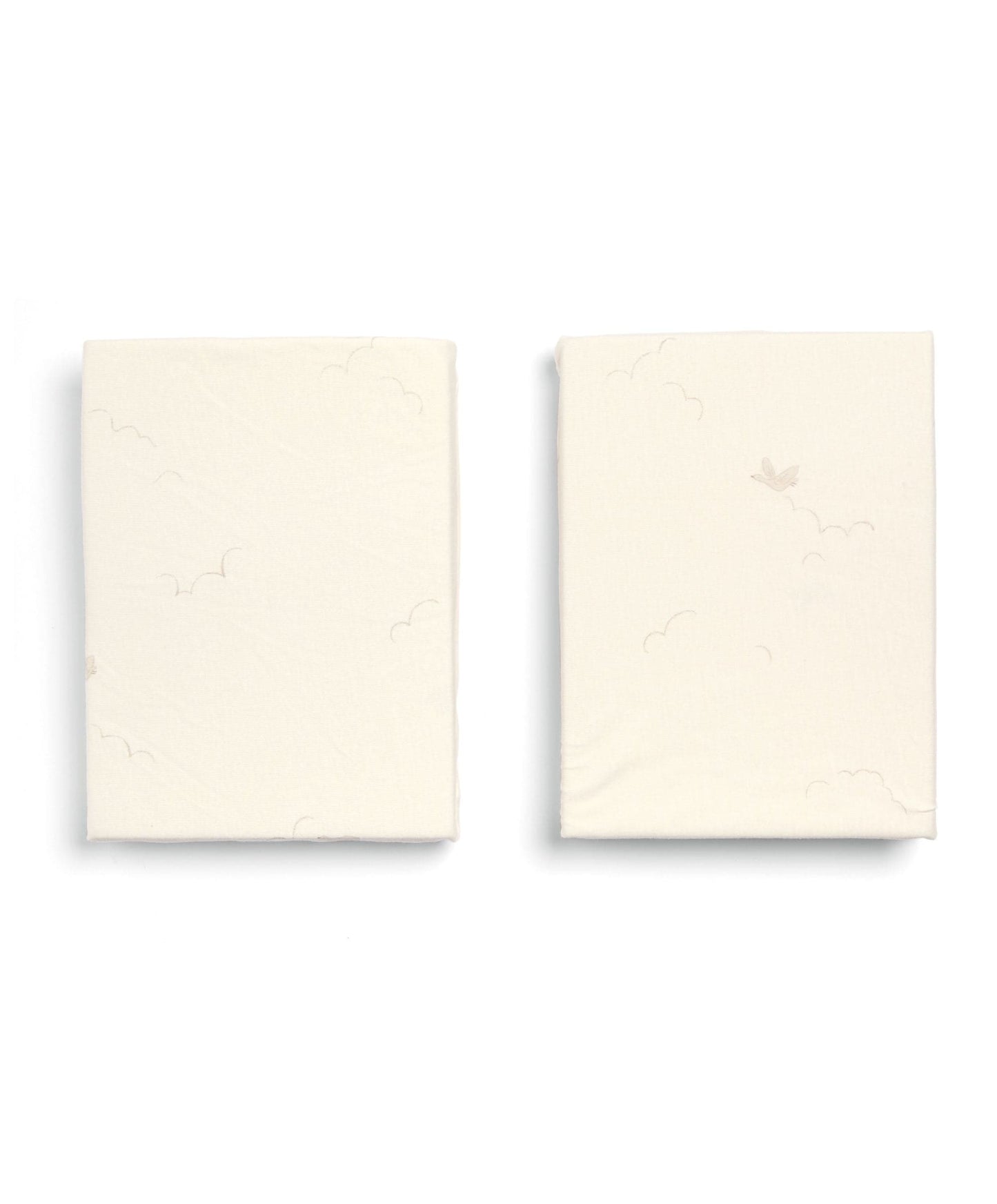 Cotbed Fitted Sheets (2 pack) Welcome to the World Duckling - Cream