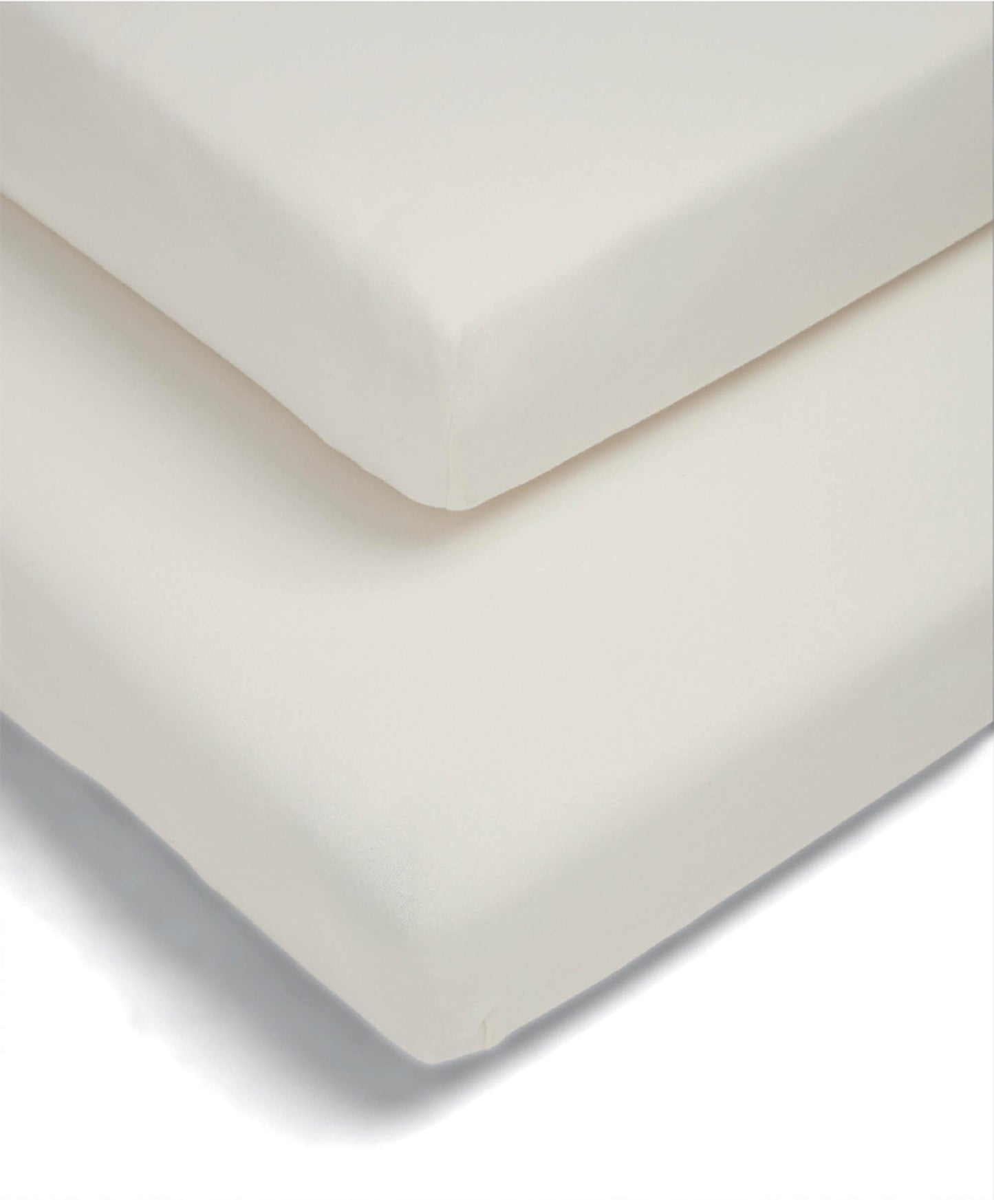 Cotton Essentials Cotbed Fitted Sheets (2 pack) - Cream