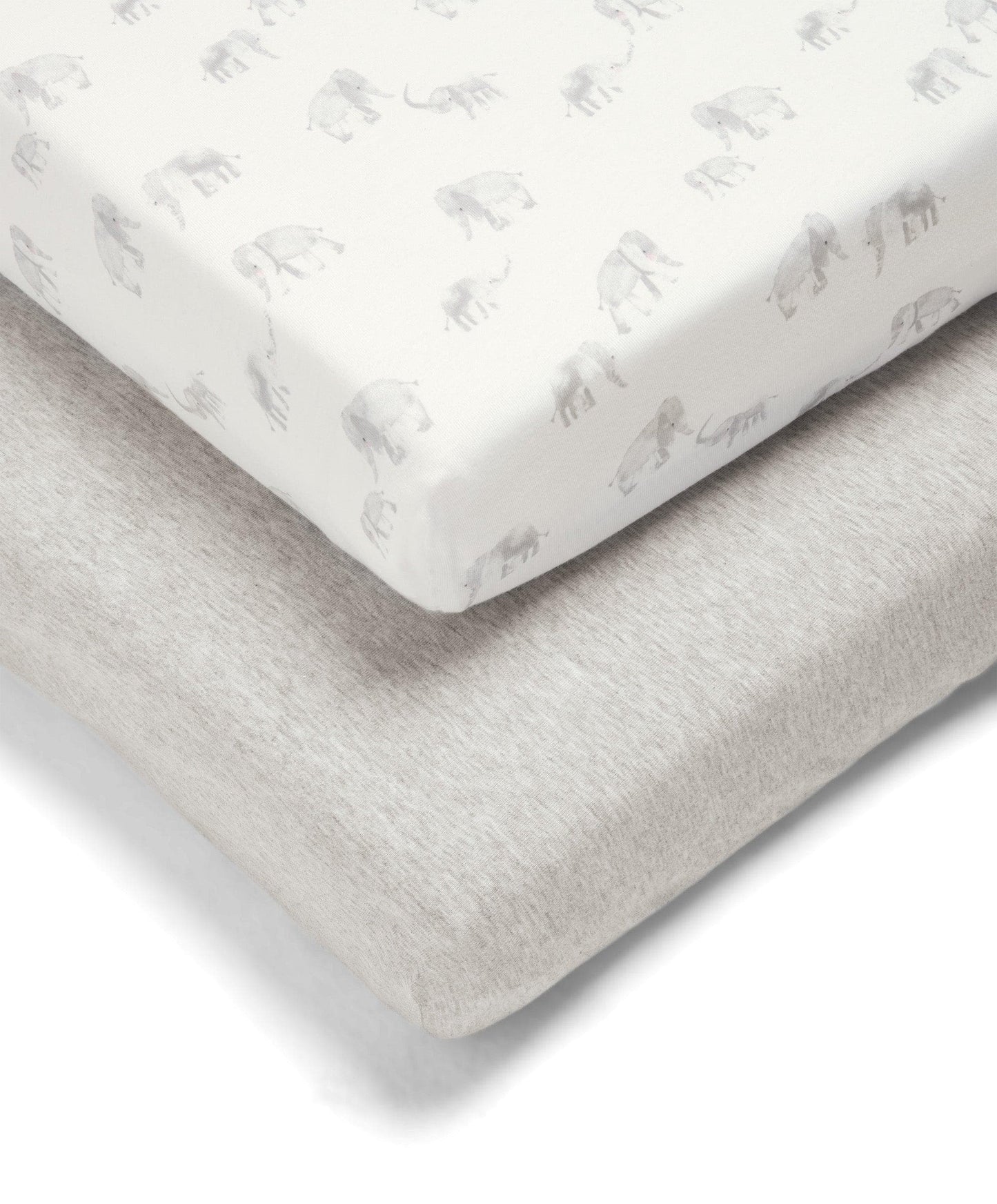 Cotbed Fitted Sheets (2 Pack) - Elephant