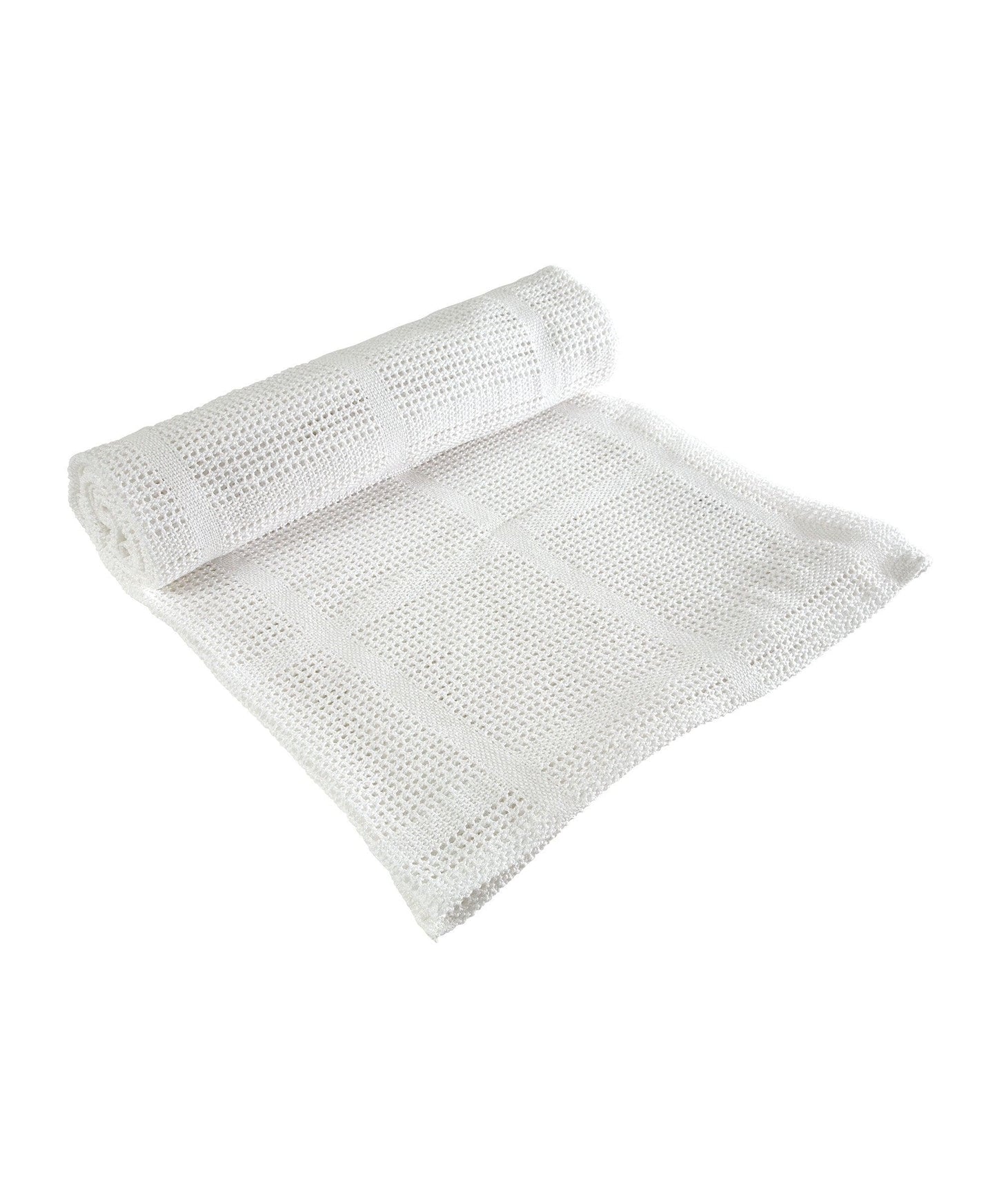 Large Cellular Blanket - White