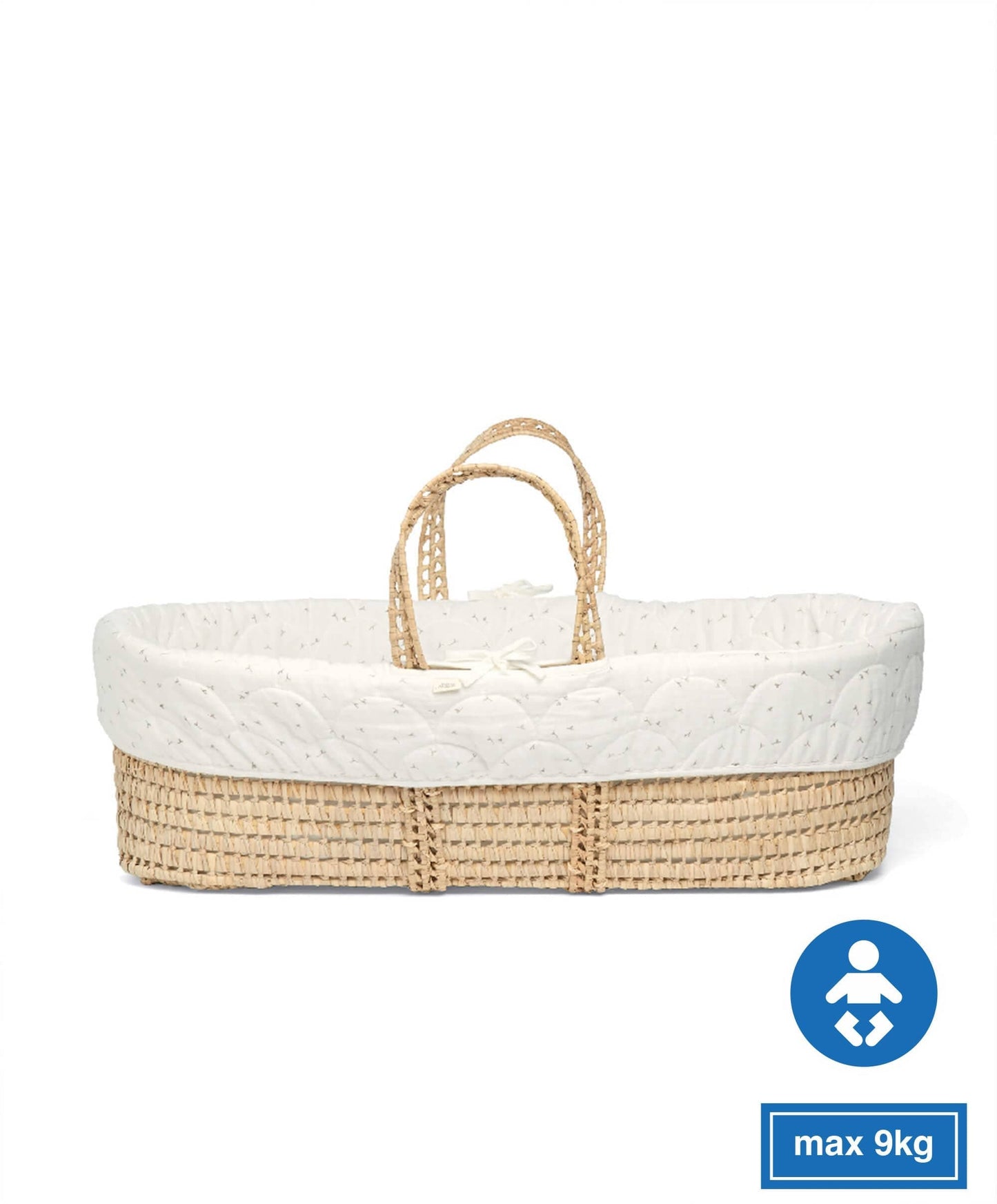 Moses Basket & Fitted Sheet Bundle (3 piece) - Seedling