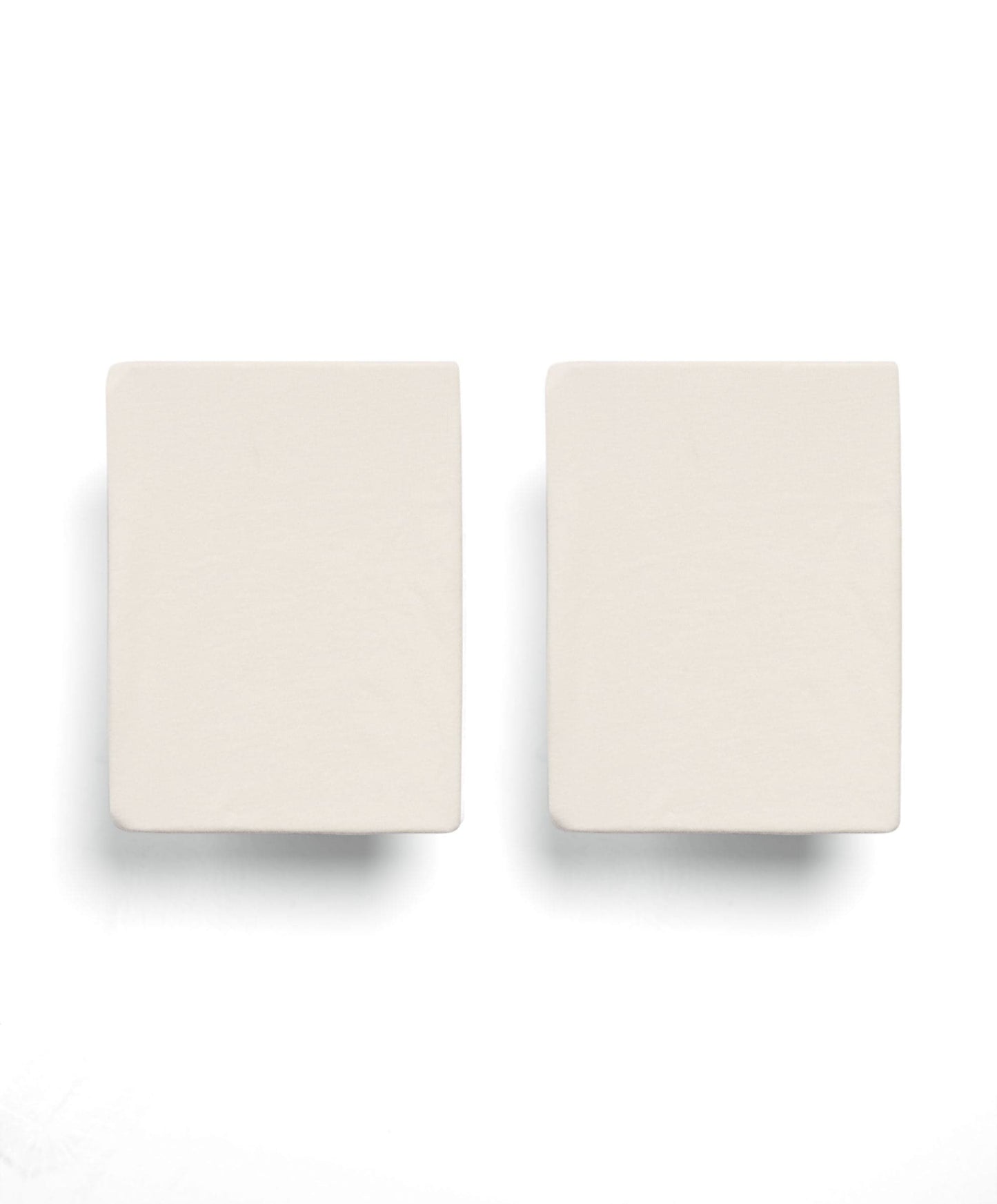 Moses Basket Fitted Sheets (2 pack) - Cream