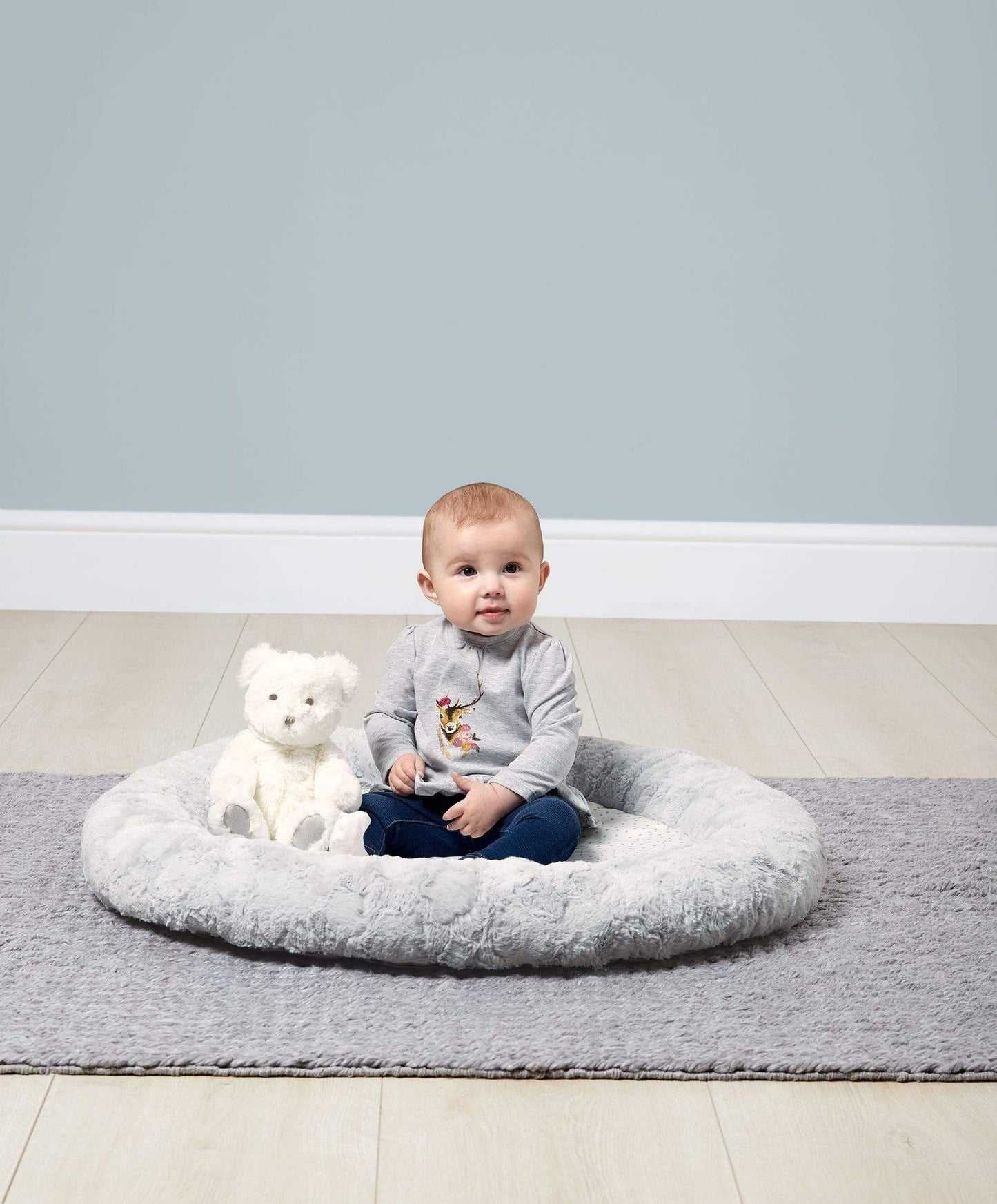 My First Playmat & Gym - Grey/Cream