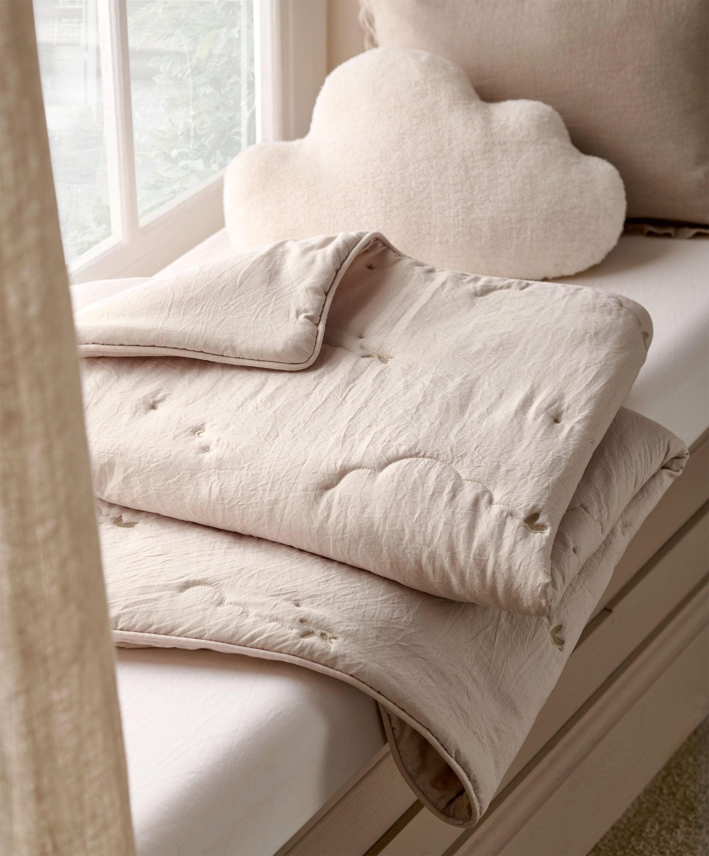Quilt (4.0 Tog) - Welcome to the World Duckling - Taupe