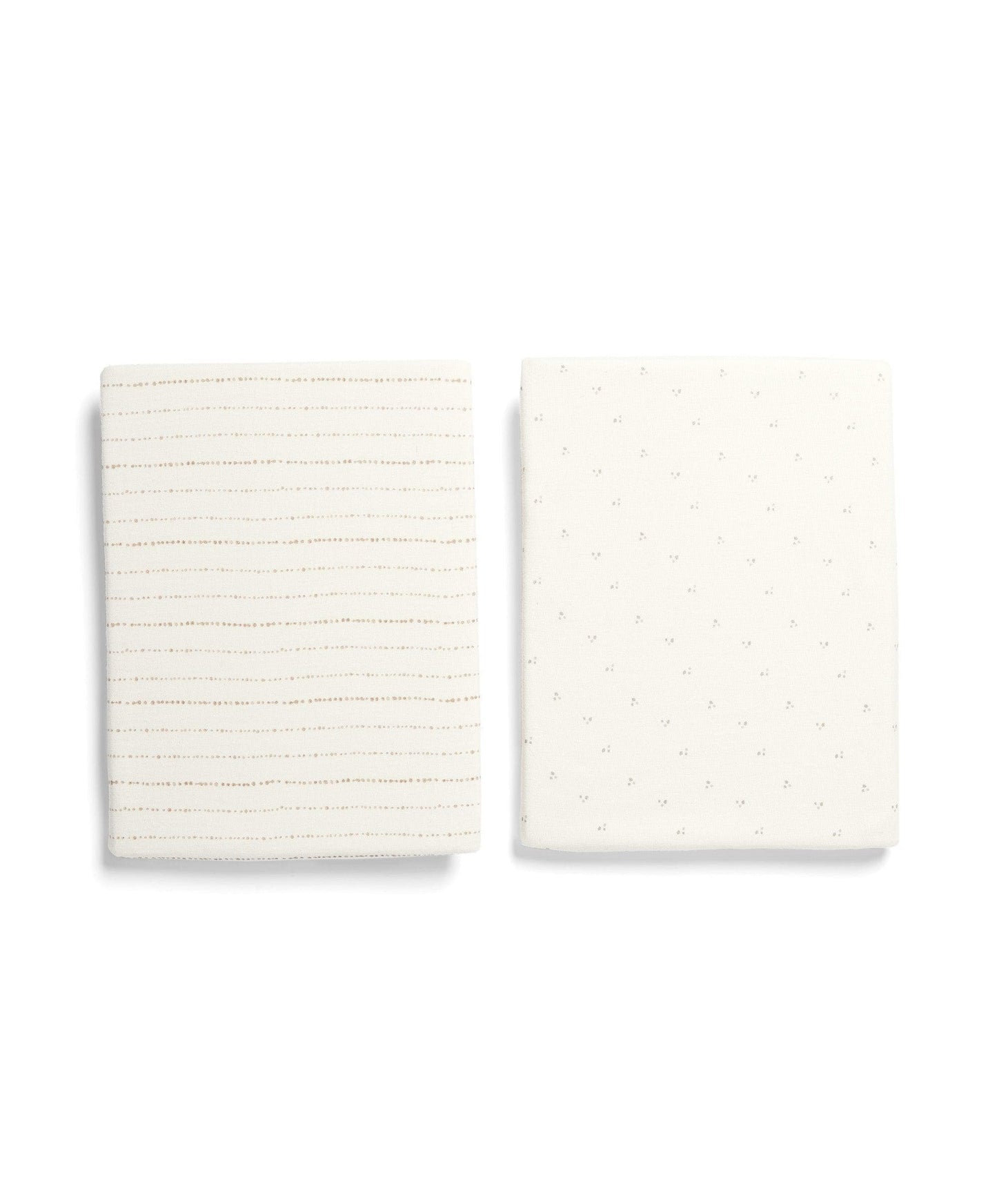 2 Pack Lua Bedside Crib Sheets - Oatmeal