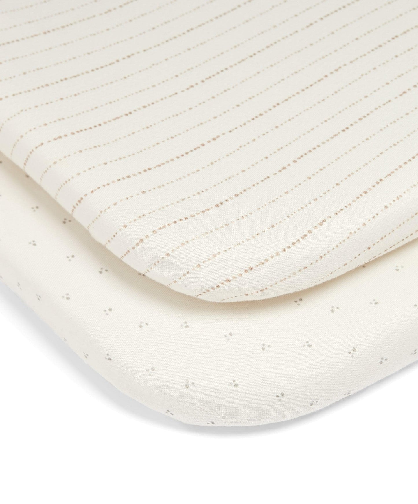 2 Pack Lua Bedside Crib Sheets - Oatmeal