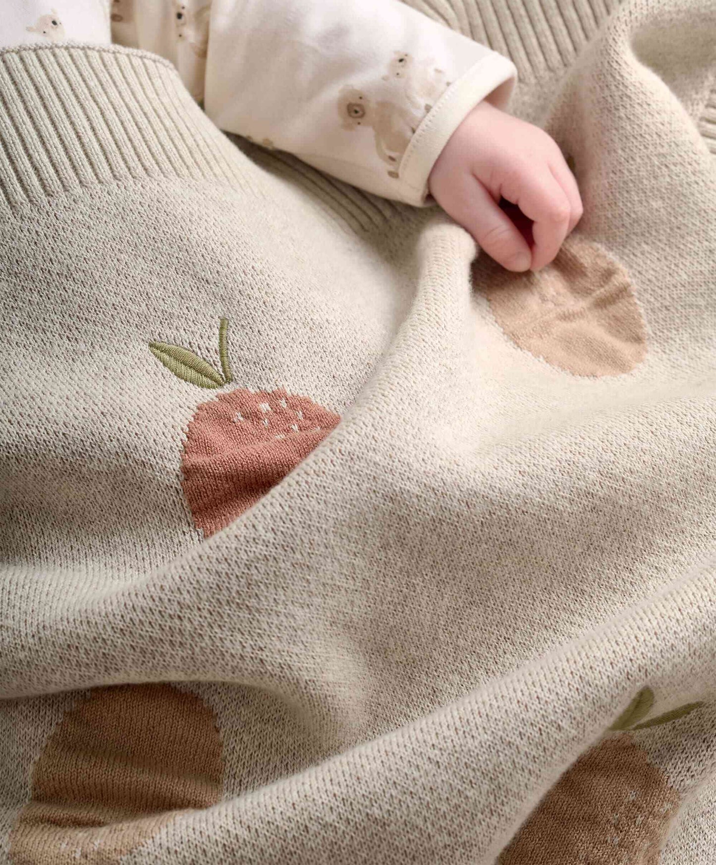 Knitted Blanket - Welcome to the World Seedling - Fruit