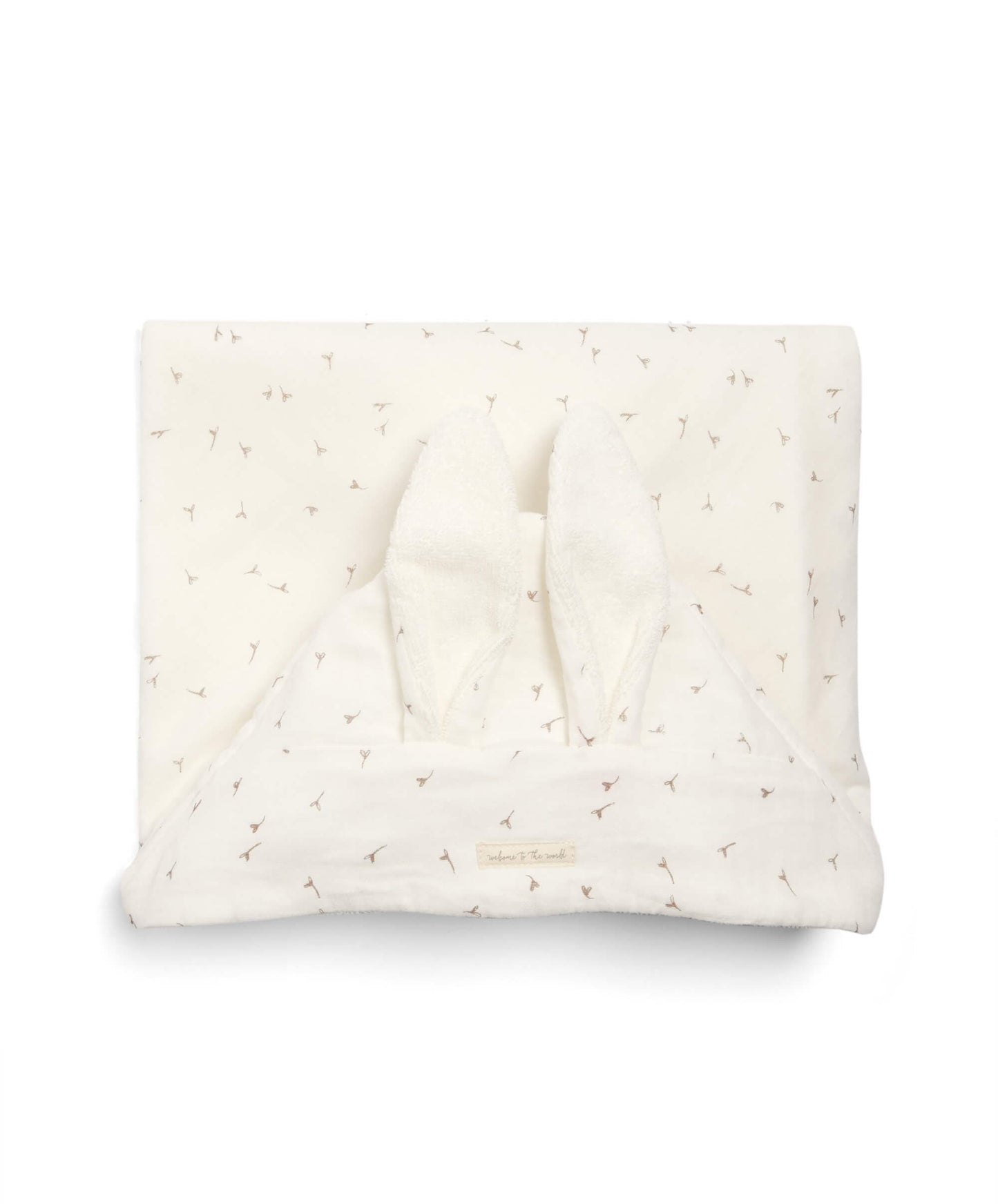 Hooded Towel - White - Welcome to the World Seedling