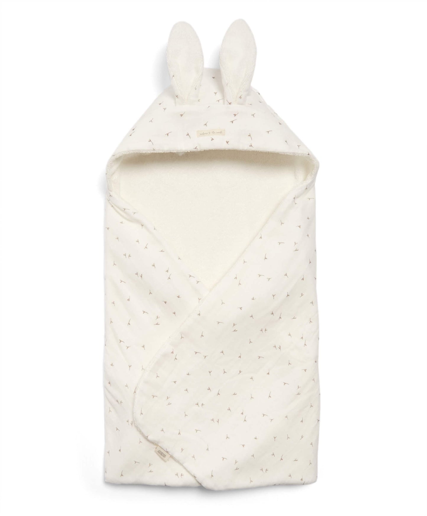 Hooded Towel - White - Welcome to the World Seedling