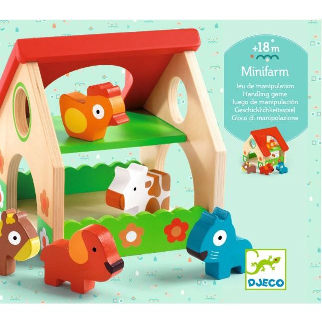 Djeco Minifarm Wooden Farm Set