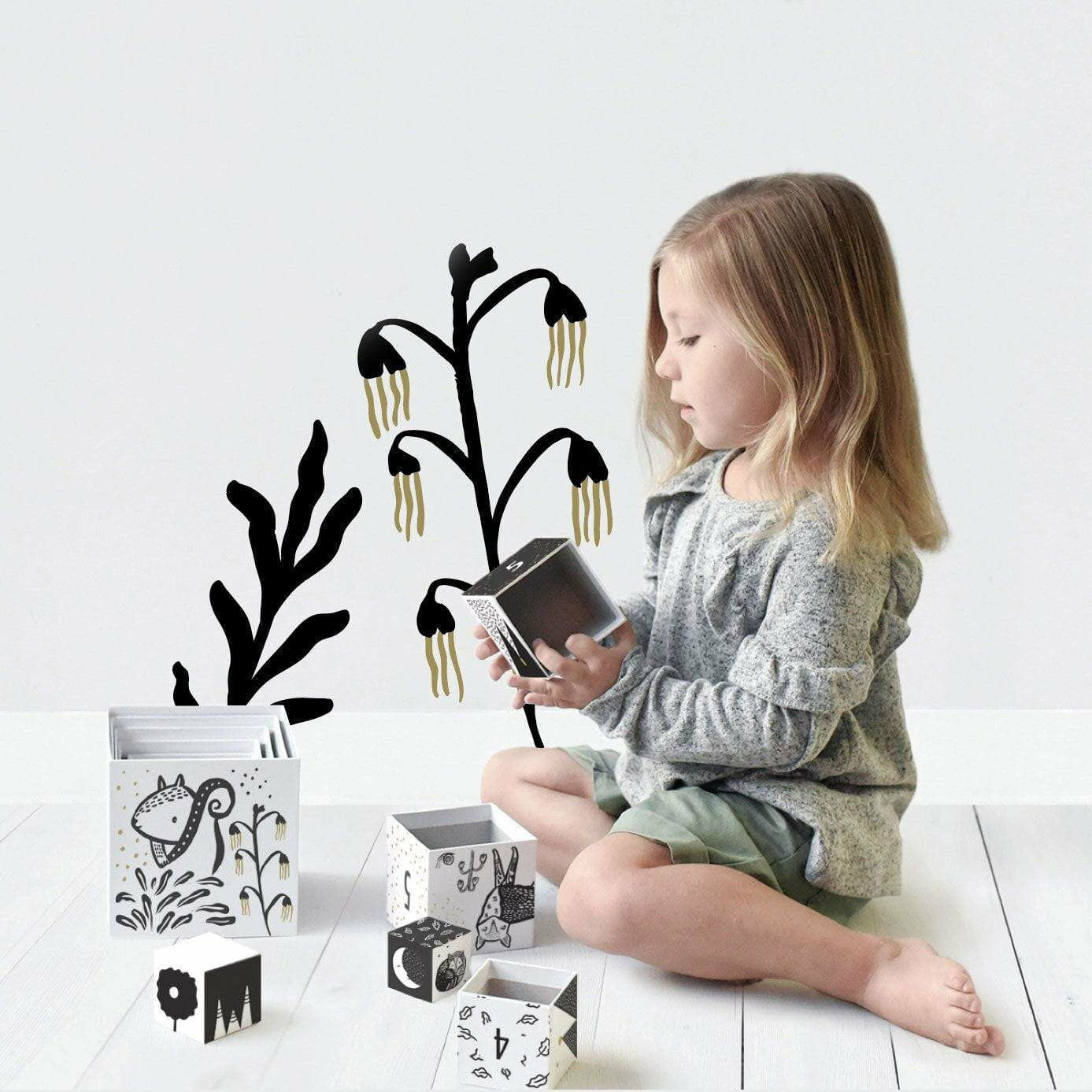 Wee Gallery Nesting Blocks- Woodland Numbers