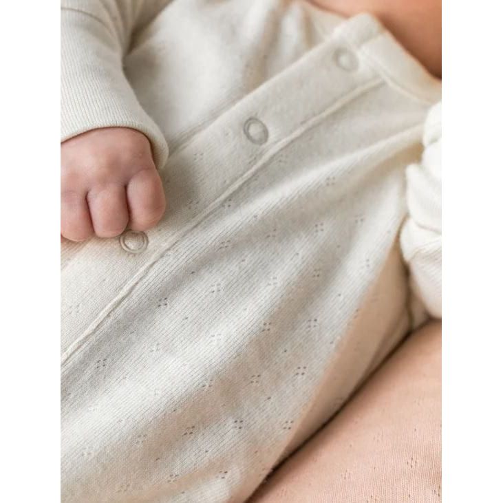 Colored Organics Pointelle Footed Sleeper