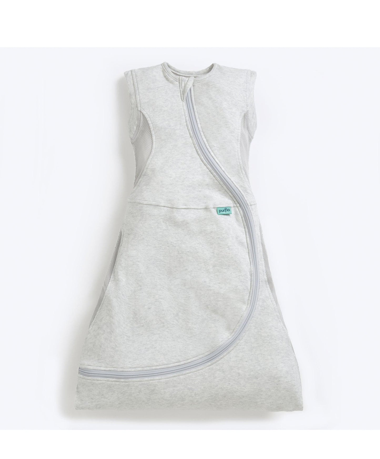 Purflo Cuddle to Sleep Bag 3-12 Months (0.5 Tog) - Minimal Grey