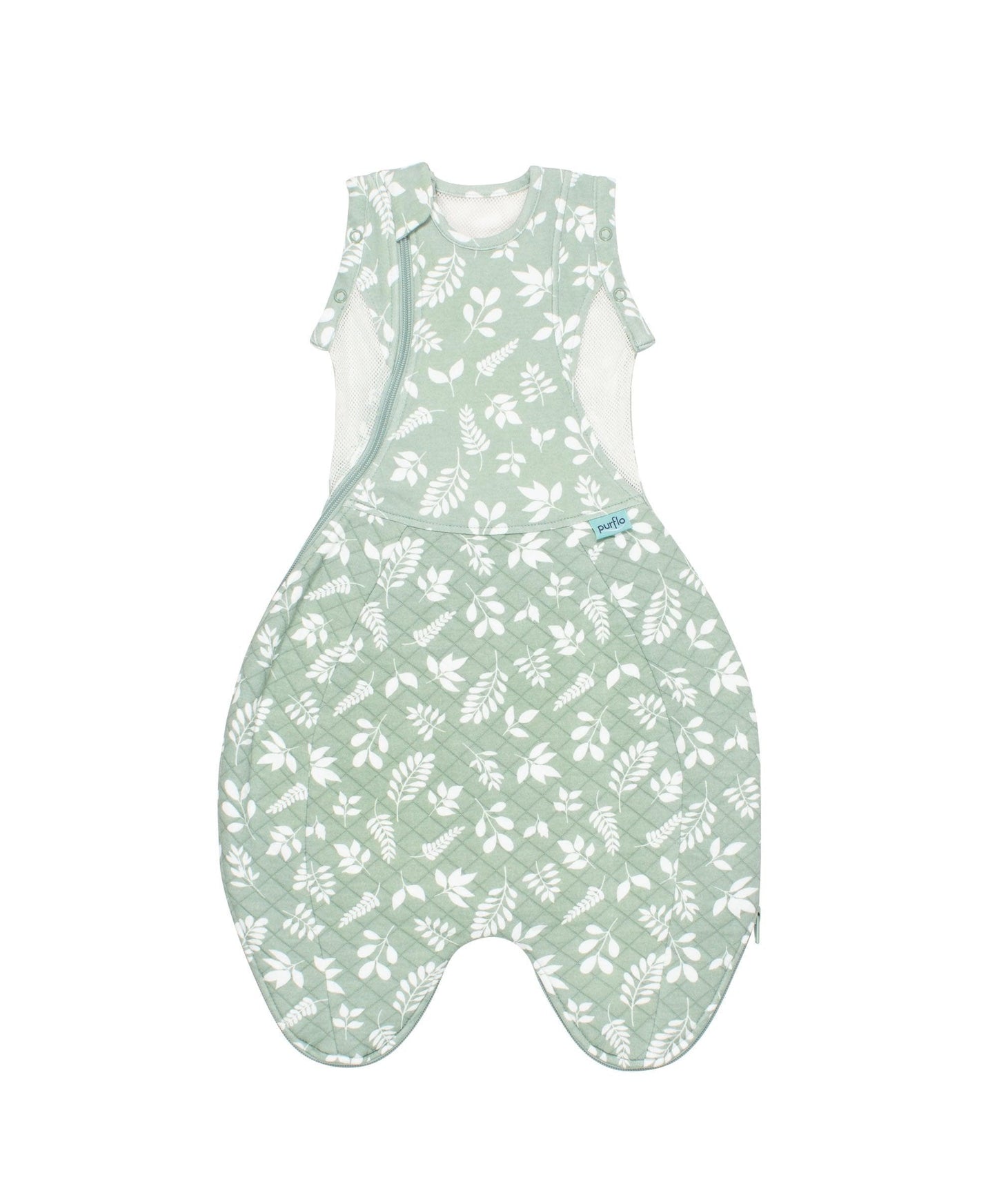 Purflo Swaddle to Sleep Bag 0-4 Months (2.5 Tog) - Fern