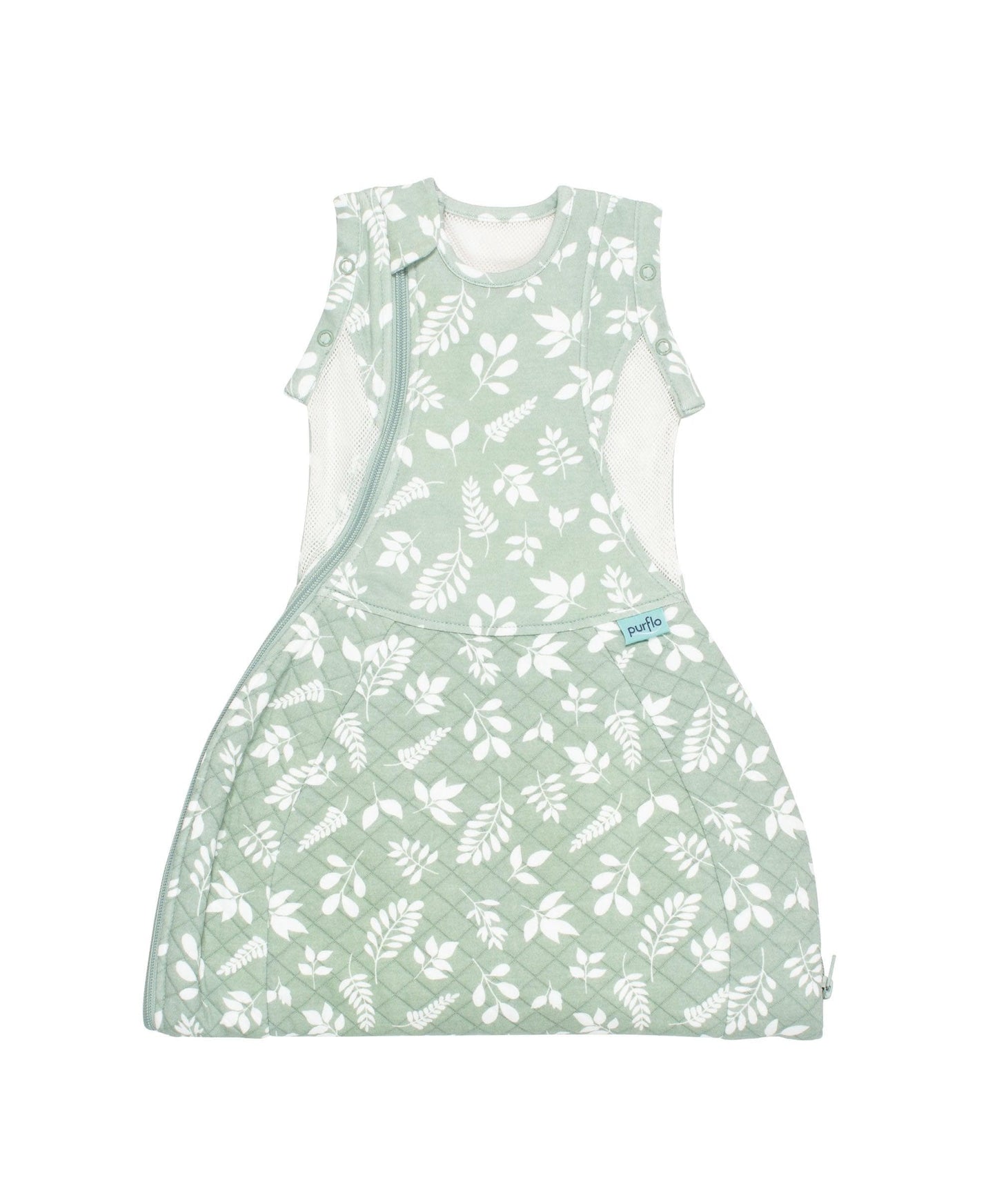 Purflo Swaddle to Sleep Bag 0-4 Months (2.5 Tog) - Fern