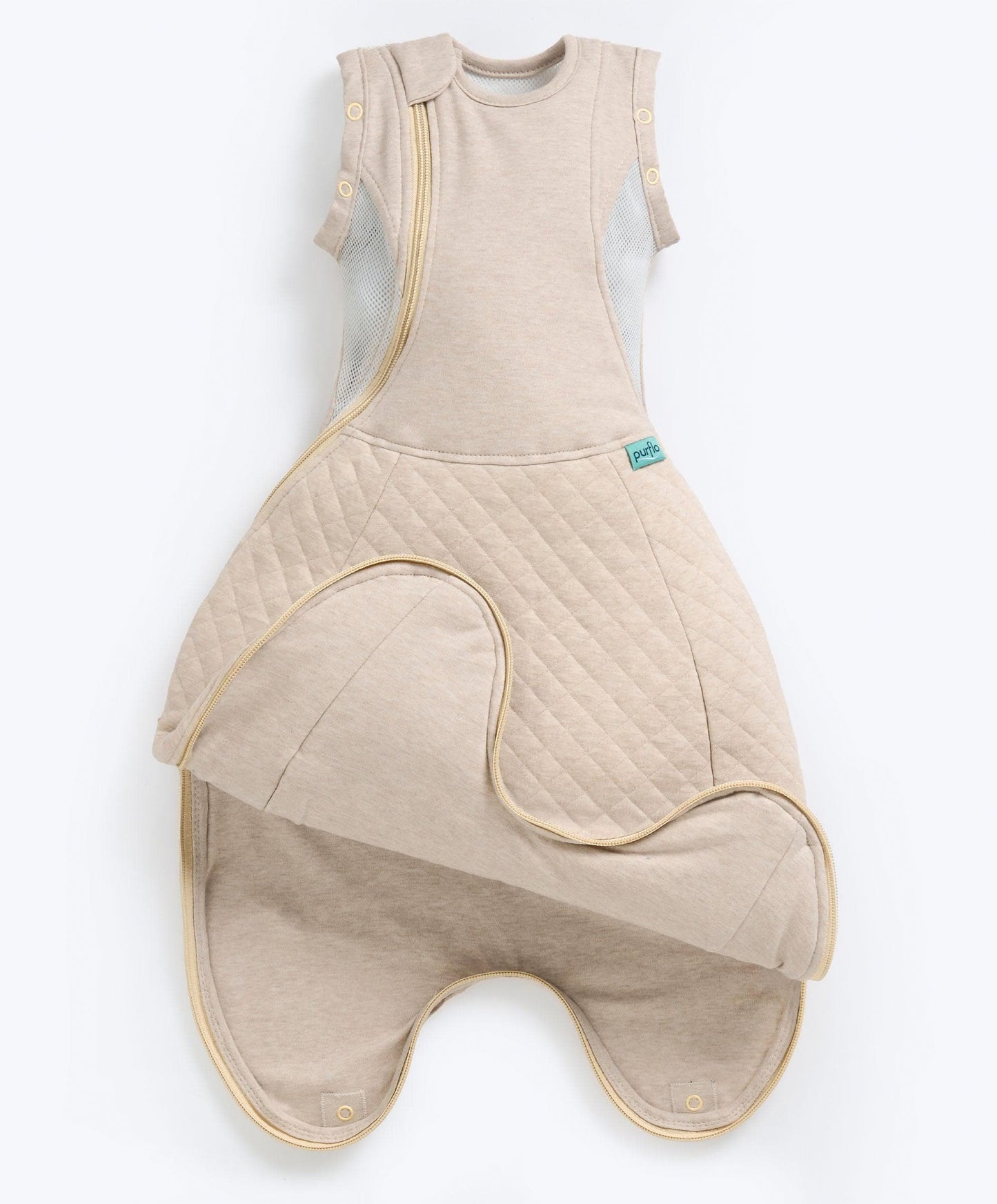 Purflo Swaddle to Sleep Bag 0-4 Months (2.5 Tog) - Hazel