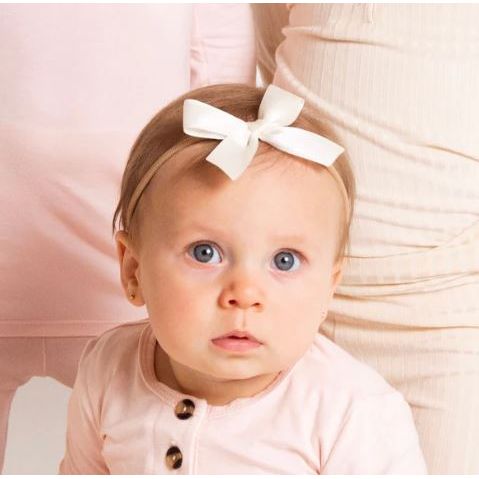 Lou Lou & Company Satin Bow Headband -Small Bow