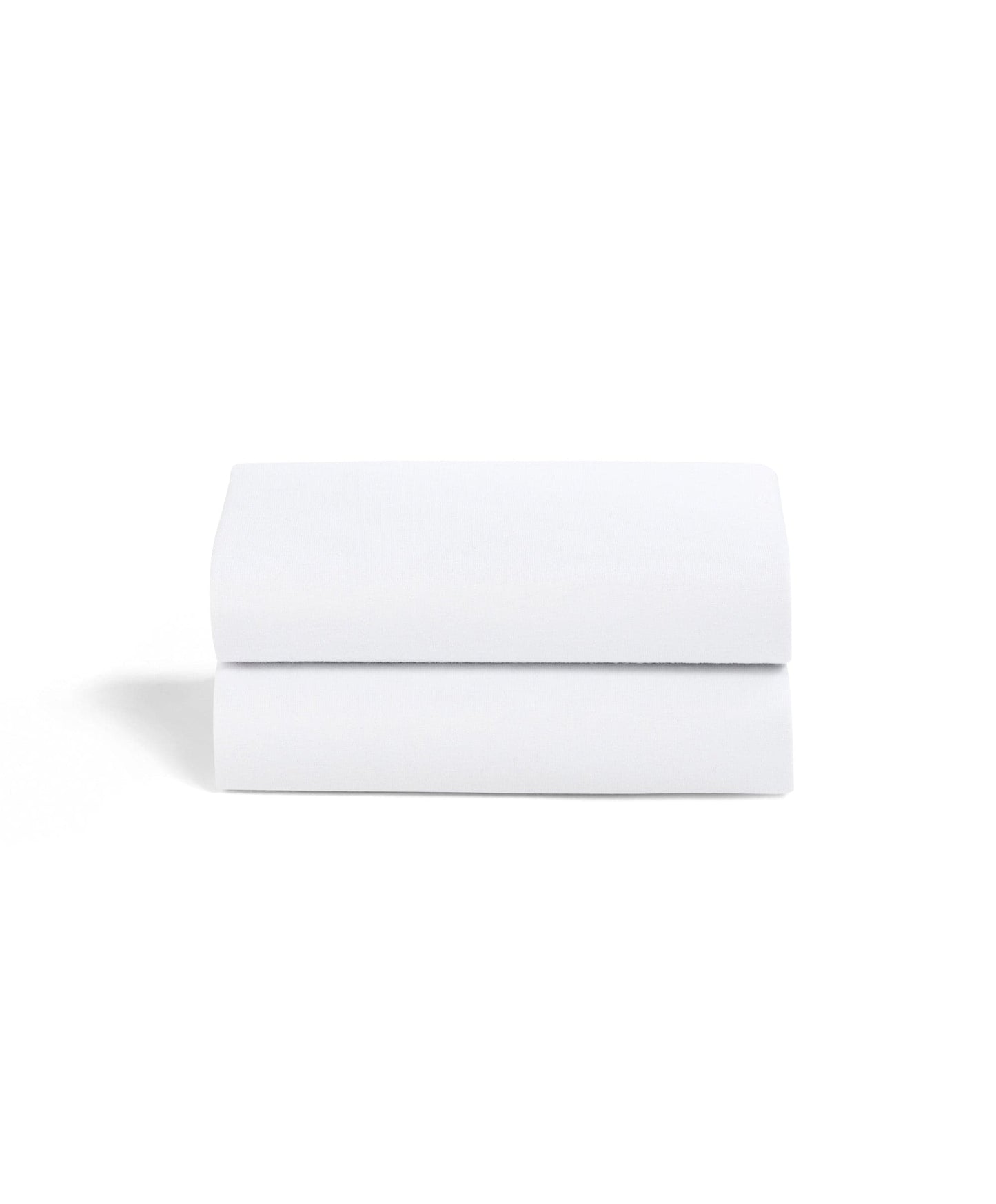 Snuz Moses Basket/Pram 2 Pack Fitted Sheets - White