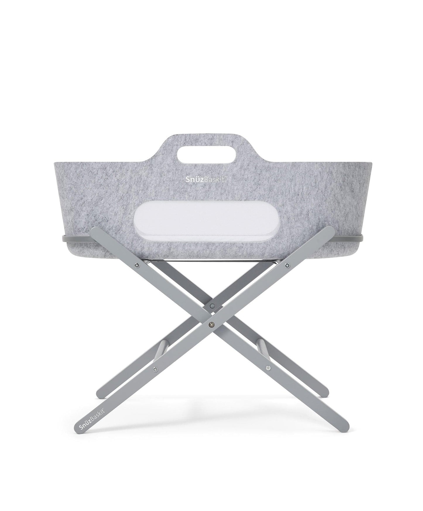 SnuzBaskit Moses Basket & Stand - Light Grey/Dove