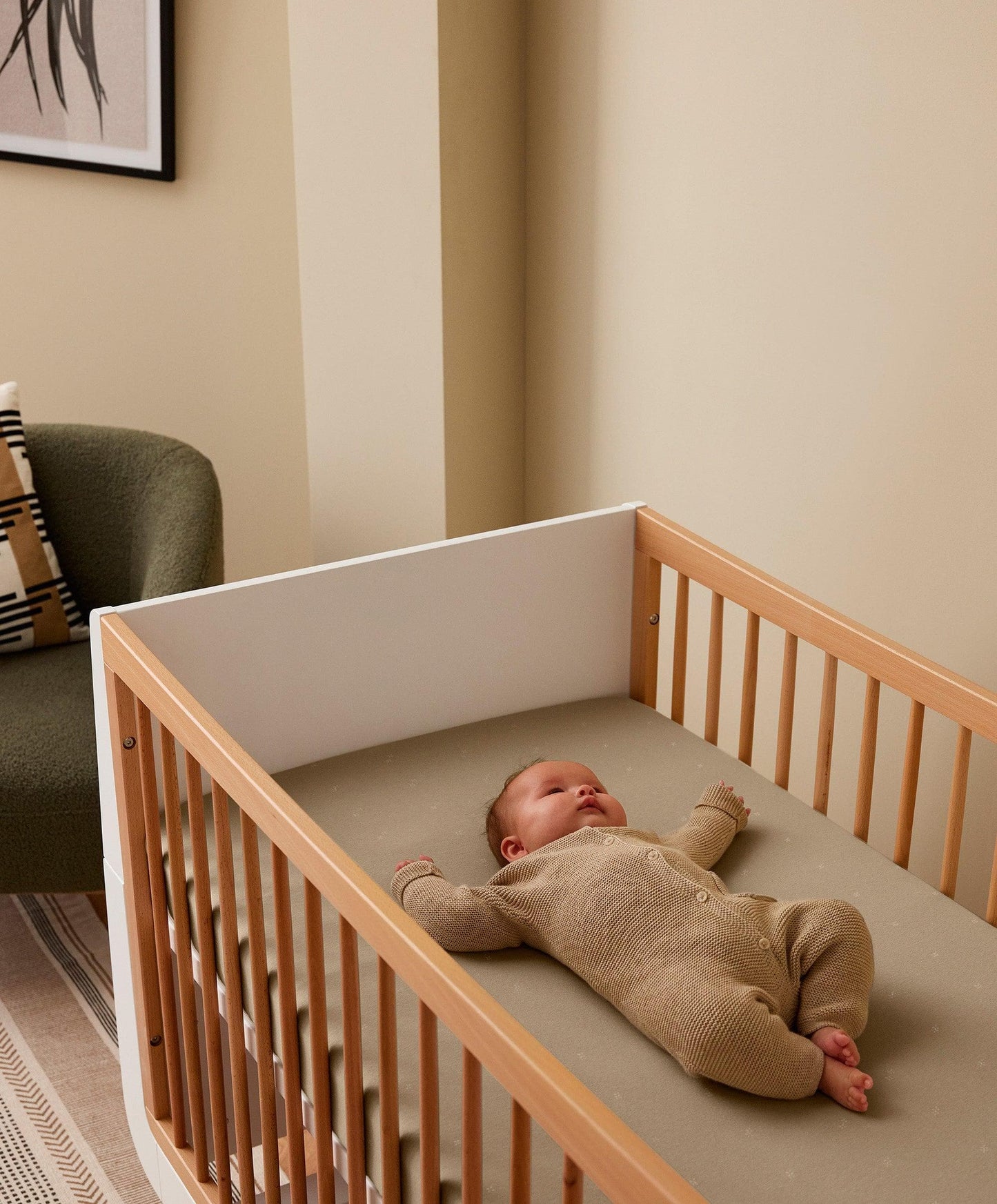 Snüz Twin Pack Cot & Cotbed Sheets - Sage Cross