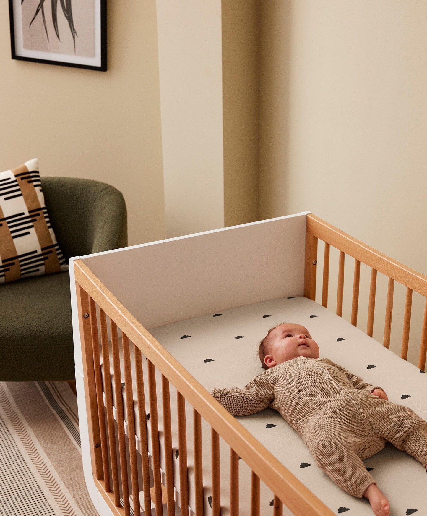 Snüz Twin Pack Cot & Cotbed Sheets - Sand Cloud