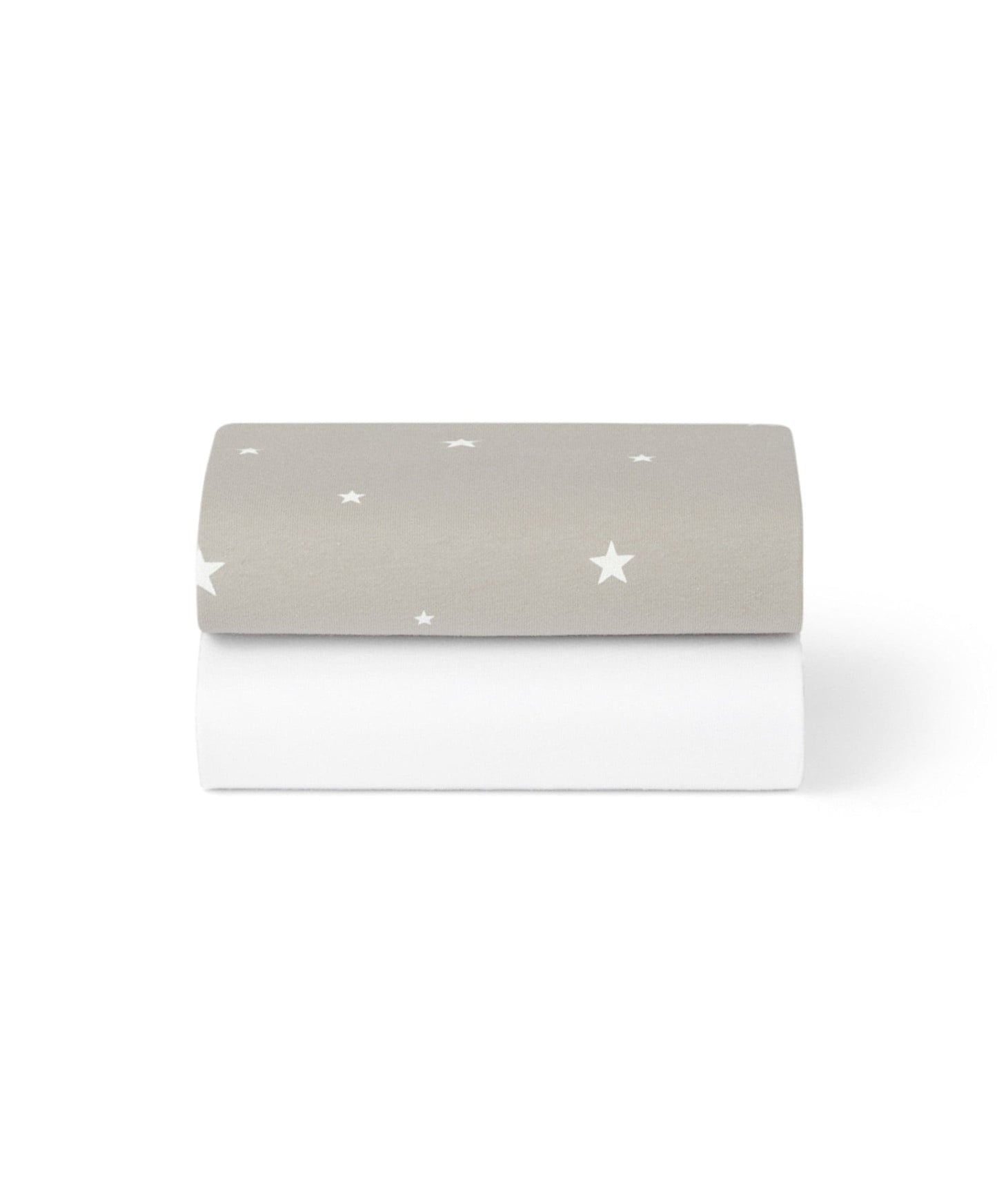 Snüz Twin Pack Crib Sheets - Grey Star