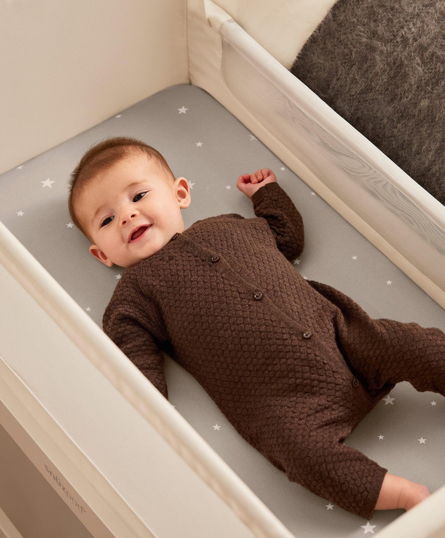 Snüz Twin Pack Crib Sheets - Grey Star