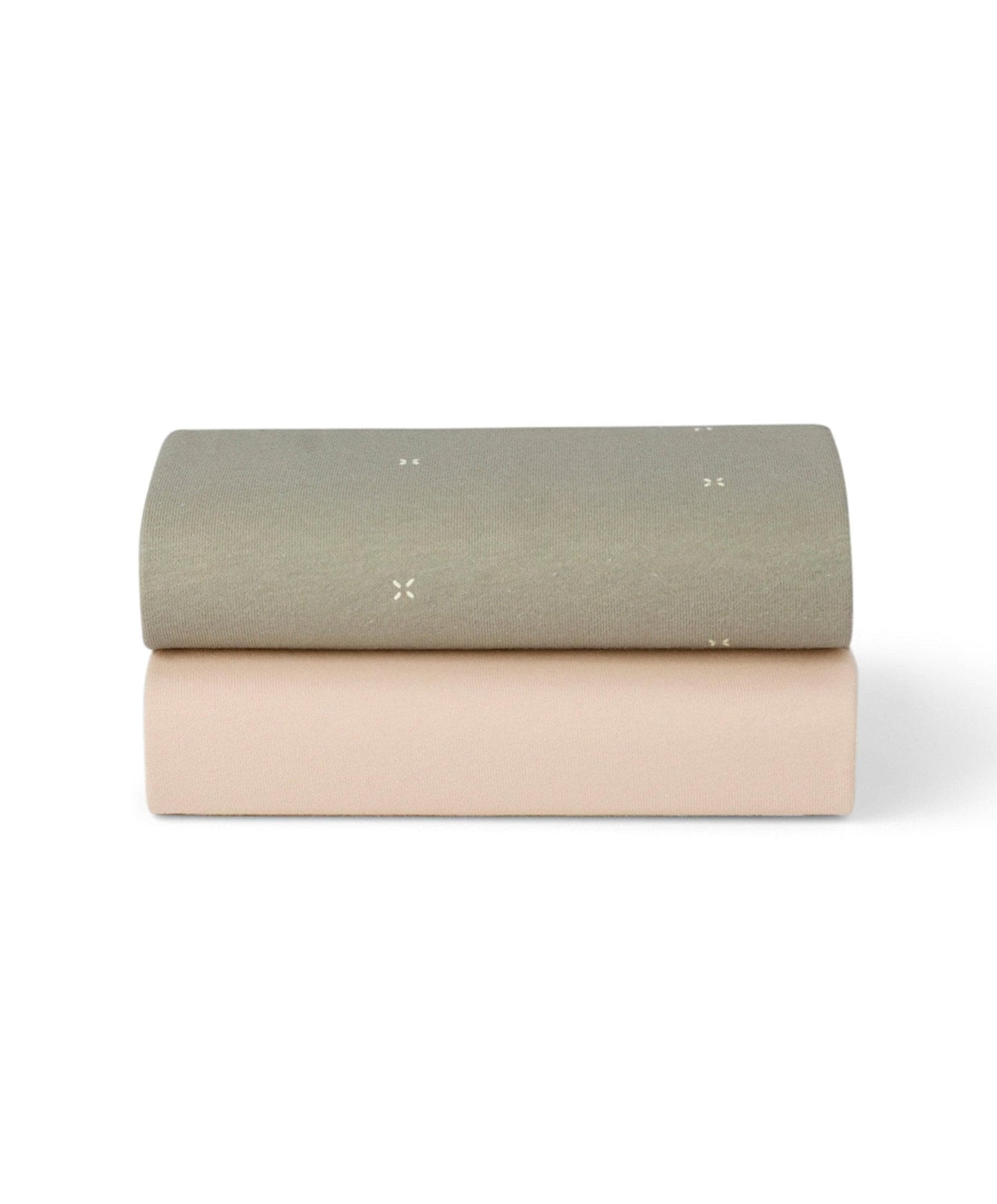 Snüz Twin Pack Crib Sheets - Sage Cross