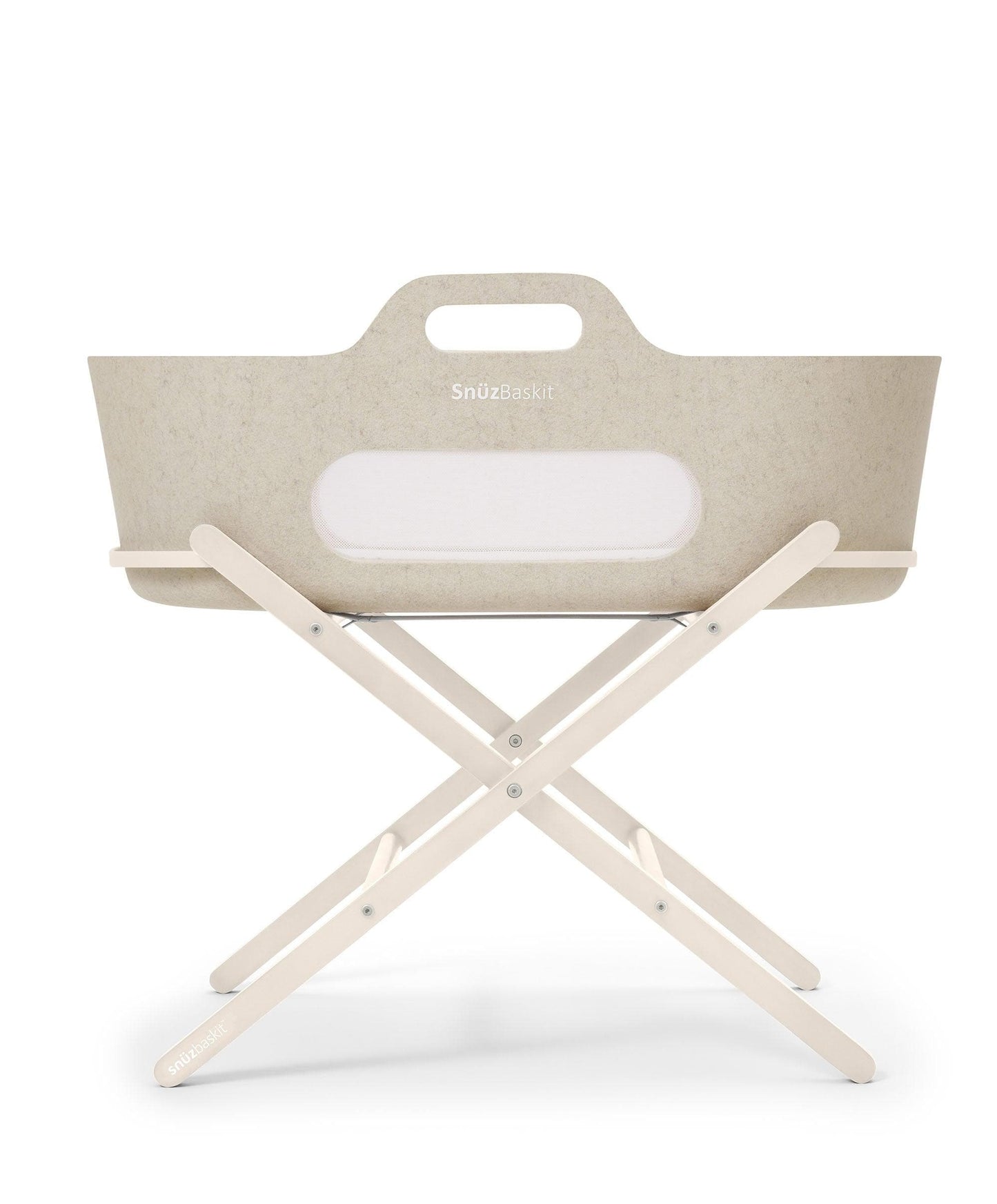 SnuzBaskit Barley Moses Basket & Cashmere Stand - Barley/Cashmere