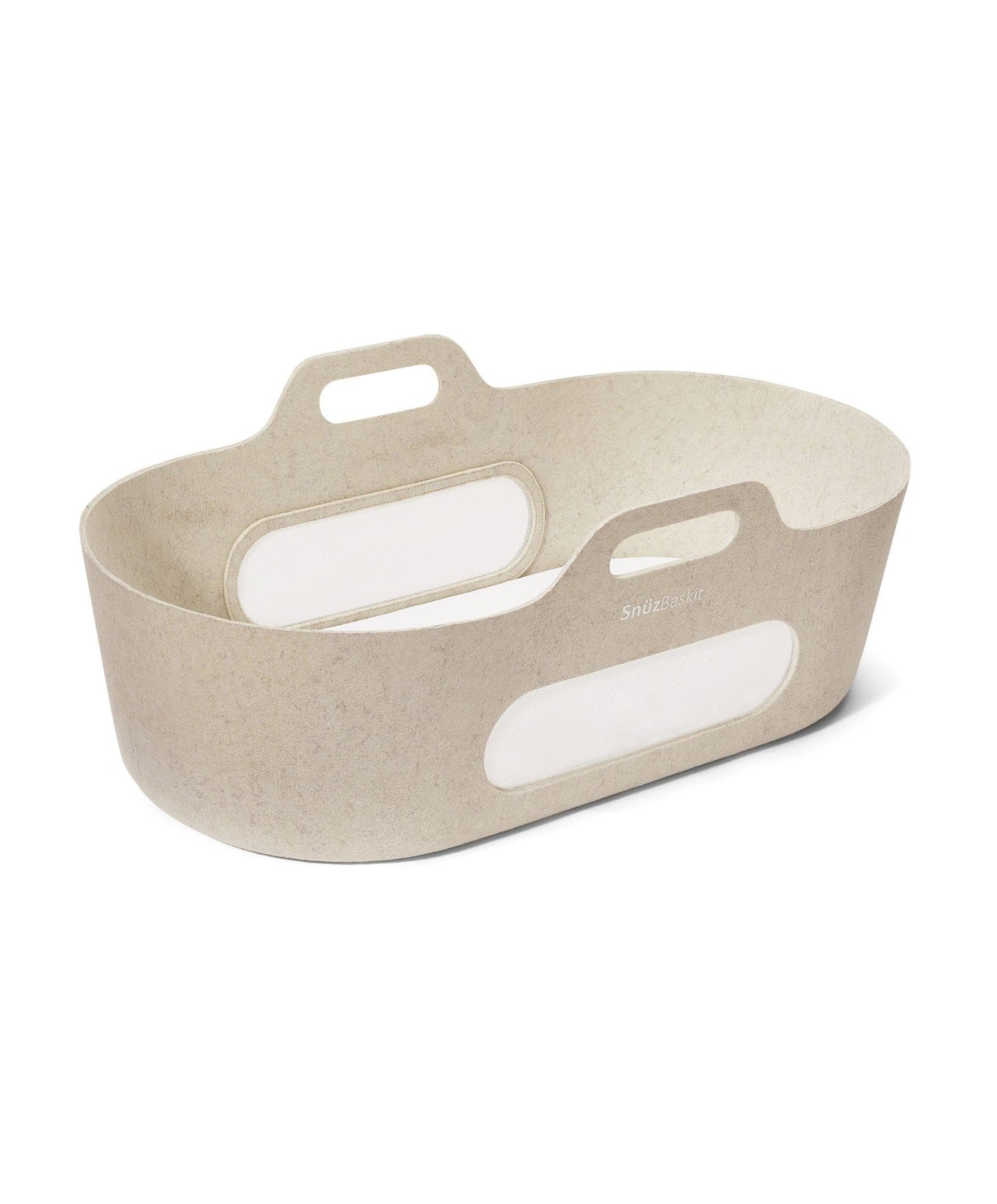 SnuzBaskit Moses Basket & Stand - Barley/Walnut