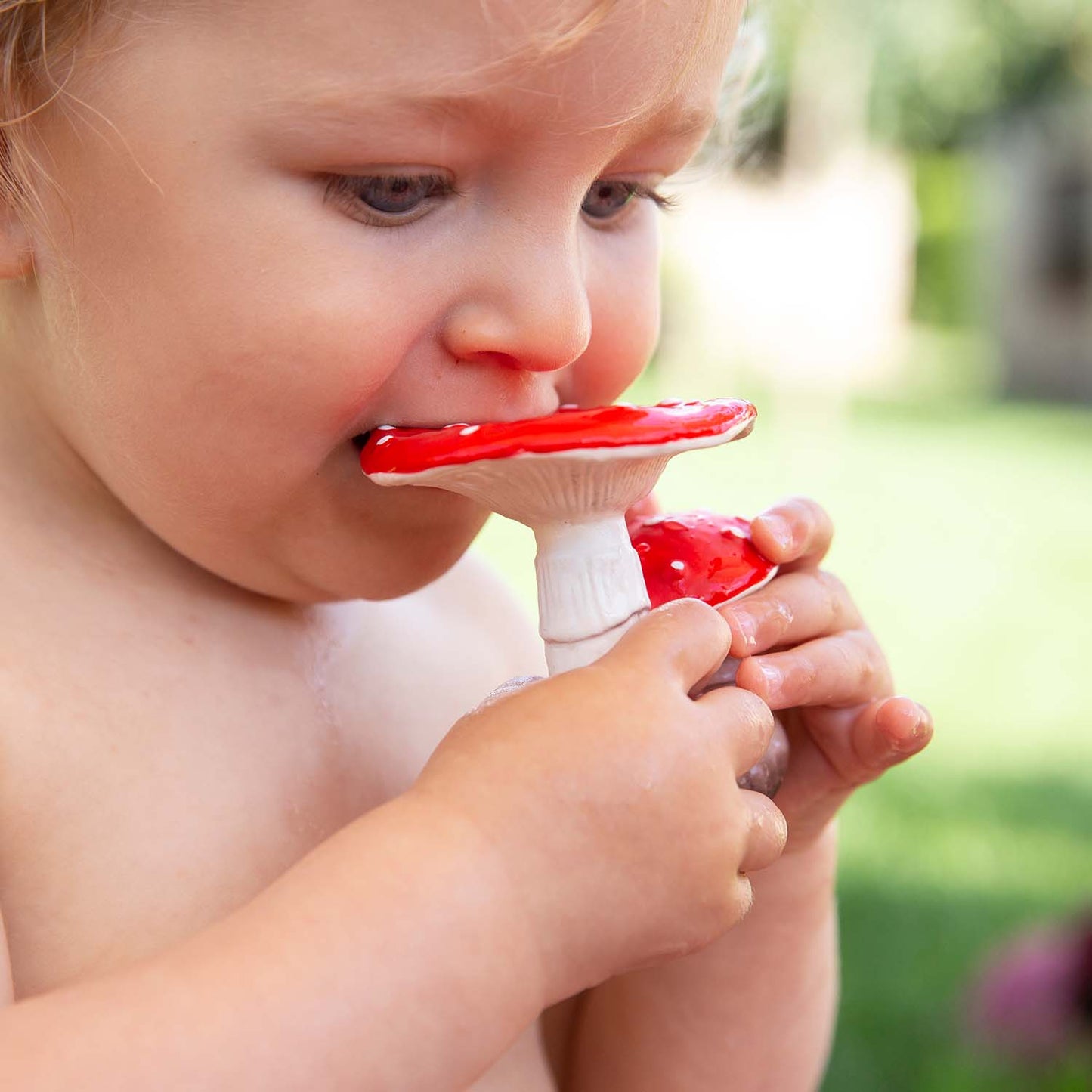 Spot the Mushroom Baby Teether