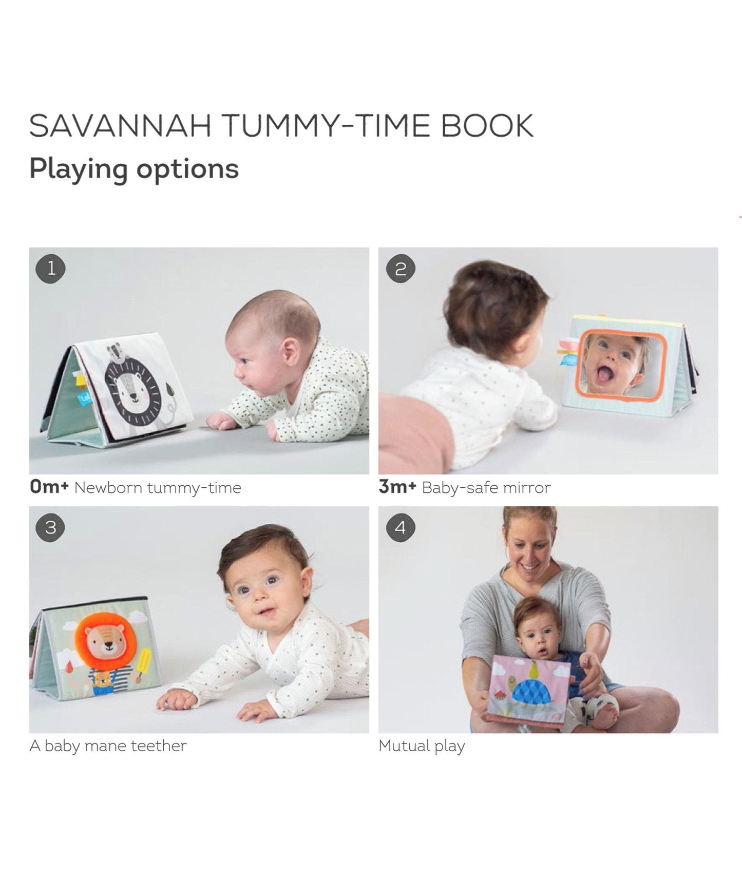 Taf Toys - Savannah Adventures Tummy Time Book