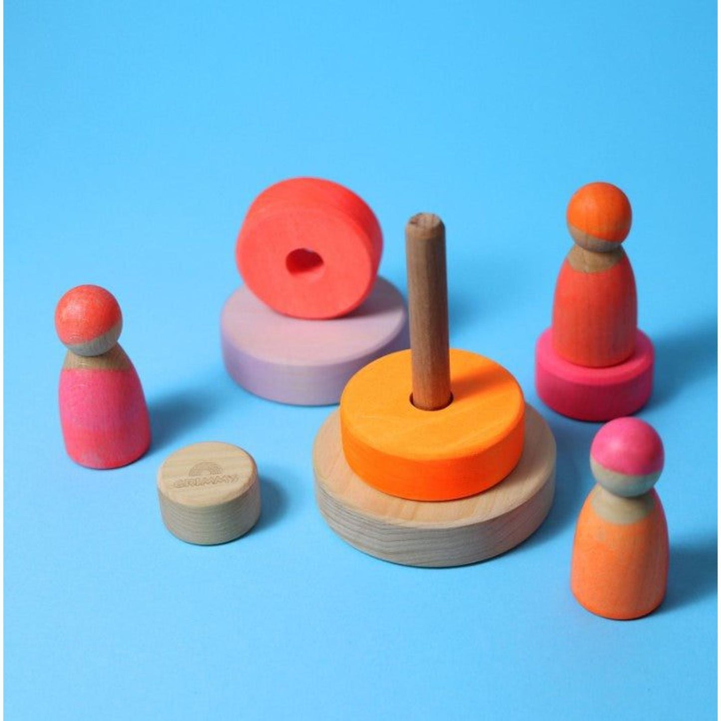 Grimm's Small Conical Tower Neon Pink