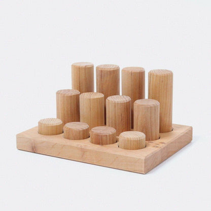 Grimm's Stacking Game Small Rollers Natural