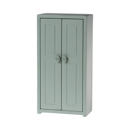 Maileg Wooden Closet, Mouse - Soft blue