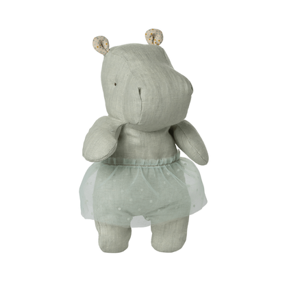 Maileg Safari friends, Hippo w. skirt, Small - Mint