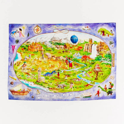 Sarah's Silks Dinotopia Seek & Find Playsilk