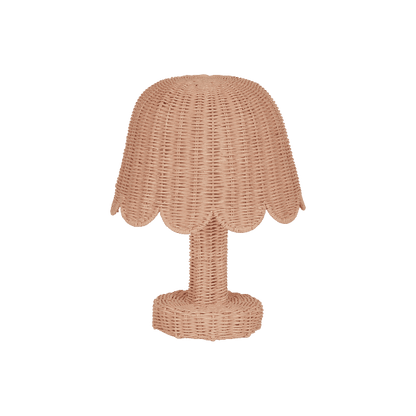 Olli Ella Rattan Petal Lamp- Seashell Pink