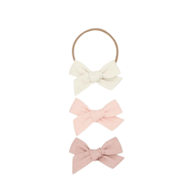 Lou Lou & Company Linen Bow 3 pack Headbands