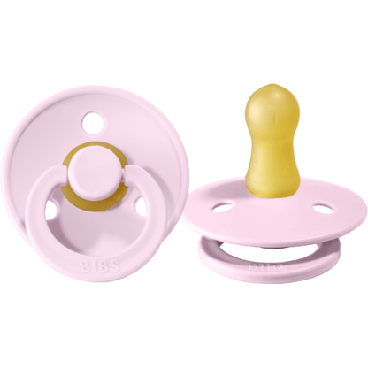 BIBS USA- Natural Rubber Pacifier 2 Pack - Baby Pink