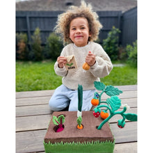 Tara Treasures Grow Your Own Garden - Felt Planter Box with Sprouts and Vegetables