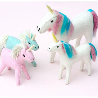 Tara Treasures Felt Unicorn Toy - Small
