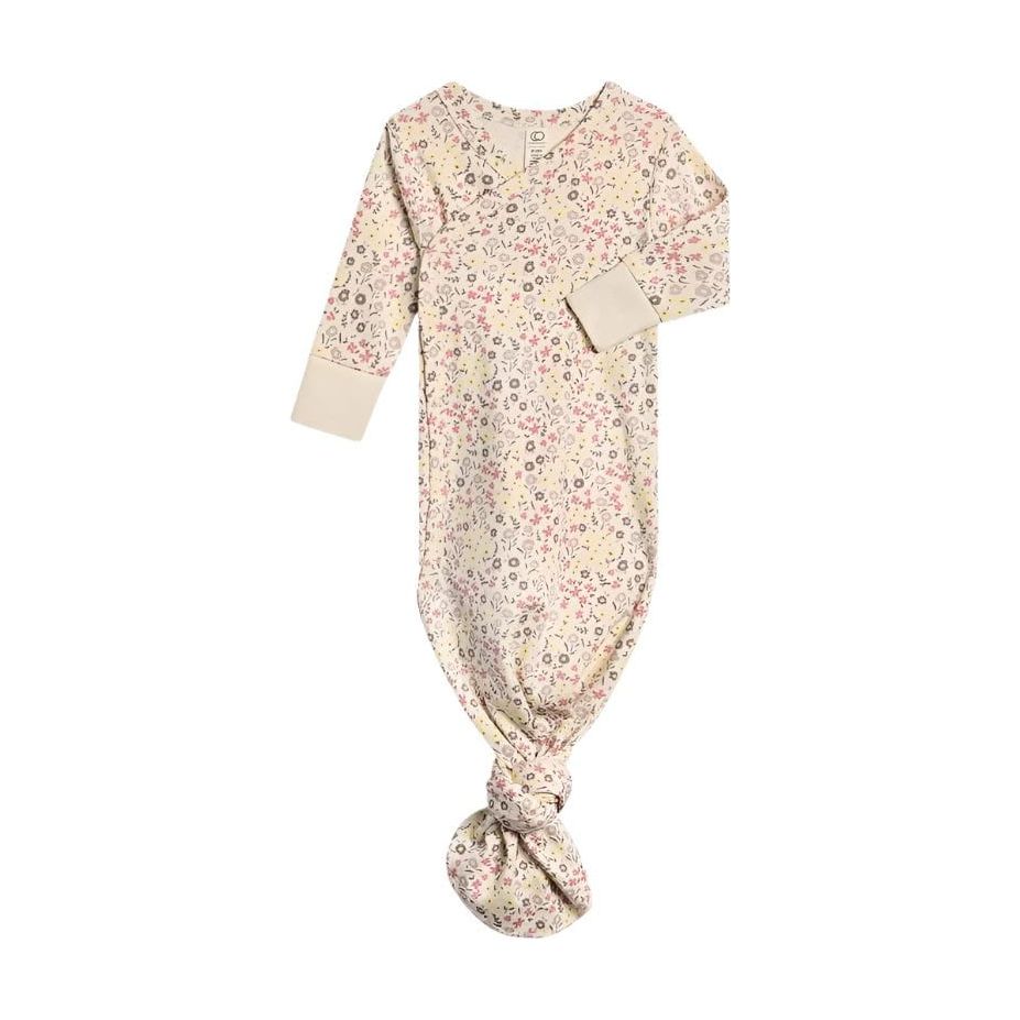 Colored Organics Indy Kimono Gown -Glada Floral/ Lilla