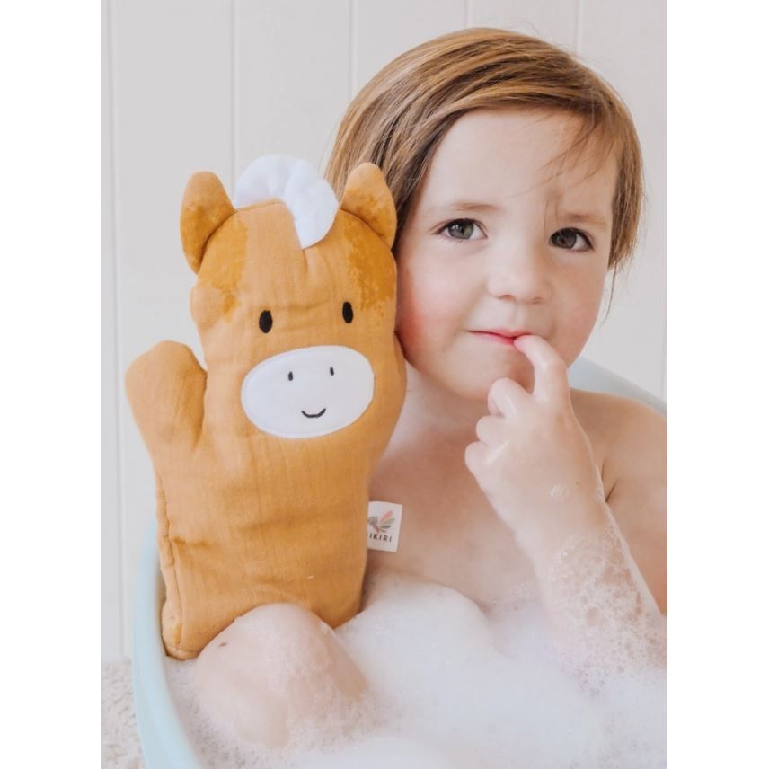 Tikiri Farm Baby Mitt - Horse